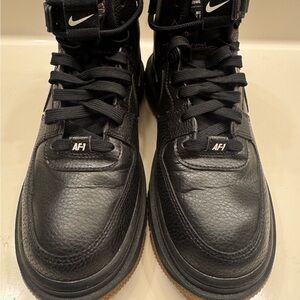 Nike Black AF1 High-Top Sneakers
